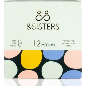 &Sisters Cotton Pads with Wings - Medium 12 pieces
