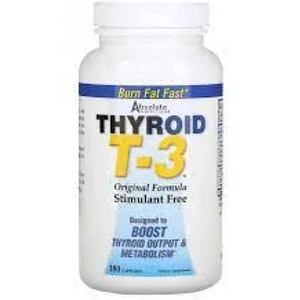 Absolute Nutrition Thyroid T3 - 180 caps (Case of 6)