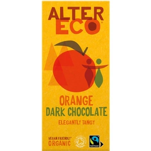 AlterEco AlterEco Organic Dark Chocolate with Orange 100g (Case of 14) (7 minimum)