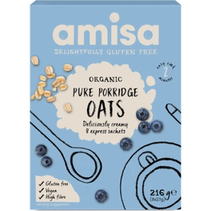 AMISA/HILDEGARD Amisa GF Org Porridge Sachets - 8x27g (Case of 4)
