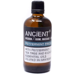 Ancient Wisdom Peppermint Fresh Massage Oil 100ml (Case of 6)
