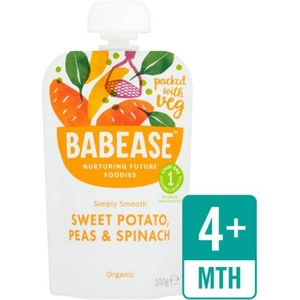 Babease Sweet Potato, Peas & Spinach 100g (8 minimum)