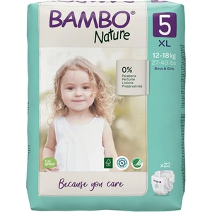 Bambo Nature Nappies - Size 5 - 22s (Case of 6)