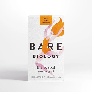 Bare Biology Life & Soul Pure Omega-3, 120 Capsules