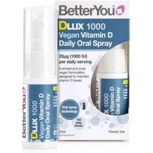 Better You Dlux 1000 Vegan Vitamin D Daily Oral Spray - 15ml