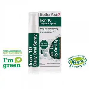 BetterYou Iron 10mg Daily Oral Spray (Green) 25ml