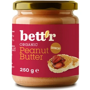 Bettr Organic and Vegan Crunchy Bio Peanut Butter 250g (Case of 8)
