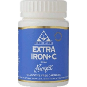 Bio-Health Extra Iron + Vitamin C 60 Capsules