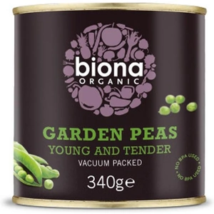 Biona Organic Garden Peas 340g (Case of 6)
