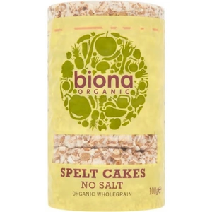Biona Organic Spelt Cakes No Added Salt - 12 x 100g packs