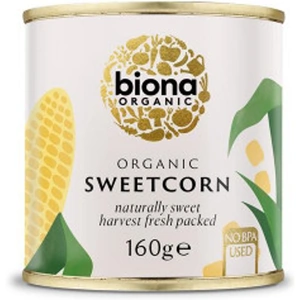 Biona Organic Sweetcorn - No added sugar 160g (3 minimum)