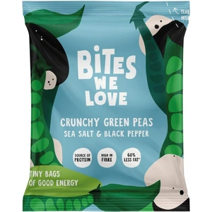 Bites We Love Vegan Crunchy Peas with Sea Salt and Black Pepper 30g (12 minimum)