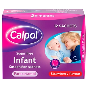 Calpol Infant Suspension Sugar Free Sachets 12