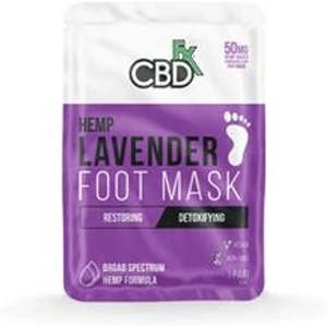 CBDfx CBD Foot Mask Lavender 50mg 2pieces 2pieces
