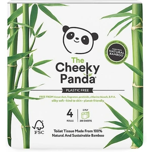 View product details for the The Cheeky Panda Plastic Free Bamboo Toilet Roll 4 Pack