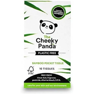 The Cheeky Panda Plastic Free Bamboo Pocket Tissues - 10 Pack