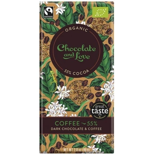 Chocolate and Love Coffee 55% 80g (Case of 14)