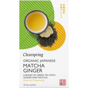 Clearspring Ginger Green Tea - Tea bags/box, 20Bags