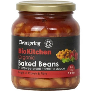 Clearspring Org Baked Beans (unsweetened) 350g (Case of 6)