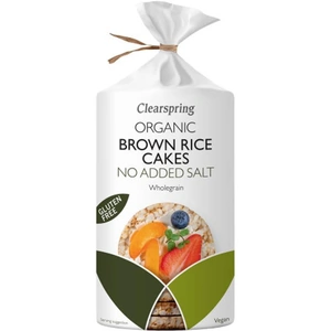 Clearspring OG Brown Rice Cakes No Salt 120g (Case of 6)