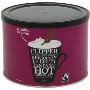 Clipper Fairtrade Seriously Velvety Instant Hot Chocolate 1kg (Case of 4 )