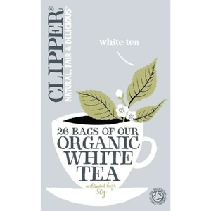 Clipper Organic White Tea 26 bags (Case of 6 )