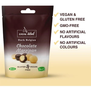 Cocoa Debut Vegan & Gluten Free Dark Belgian Chocolate Marzipan 45g (5 minimum)