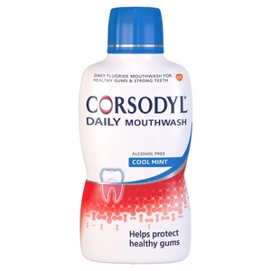 Corsodyl Daily Cool Mint Alcohol Free Mouthwash 500Ml