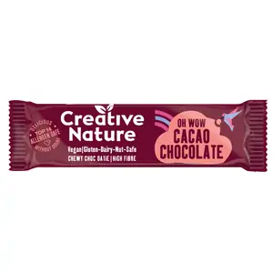 Creative Nature Oh Wow Cacao Chocolate Chewy Choc Oatie Bar - (Single Bar)