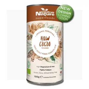 Creative Nature Raw Natural Cacao Powder (Formerly Organic Peruvian Raw) - 100g