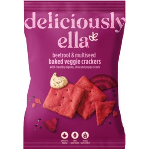 View product details for the Deliciously Ella Beetroot & Multiseed Veggie Crackers - 100g (6 minimum)