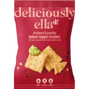 View product details for the Deliciously Ella Chickpea & Paprika Baked Veggie Crackers - 100g (Case of 6) (6 minimum)
