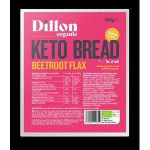 Dillon Organic Keto Bread Beetroot Flax 250g