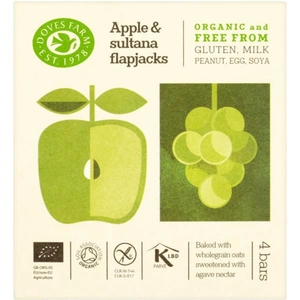 Doves Farm Organic Gluten Free Apple & Sultana Flapjack 4 x 35g (7 minimum)
