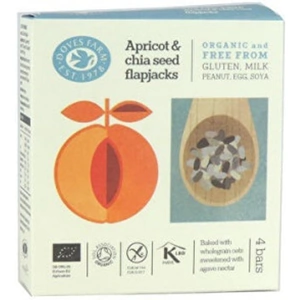 Doves Farm Freee Organic Apricot & Chia Oat Bar Multipack - (35g x 4) x 7 (Case of 1)