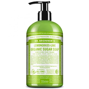 Dr Bronner's Magic Soaps 4-In-1 Sugar Lemongrass Lime Organic Pump Liquid Soap 356ml