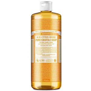 Dr Bronner's Magic Soaps 18-in-1 Hemp Citrus Orange Pure-Castile Liquid Soap - 946ml