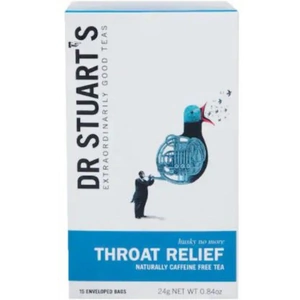 Dr Stuarts Organic Throat Relief - 15 Bags x 4