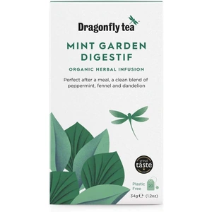 Dragonfly Organic Mint Garden Digestif Herbal Tea - 20 Bags x 4 (Case of 6)