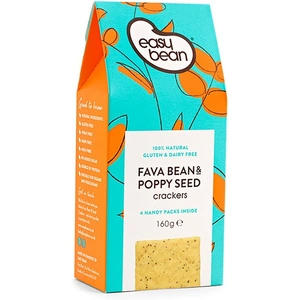 Easy Bean Fava Bean & Poppy Seed Cracker 160g
