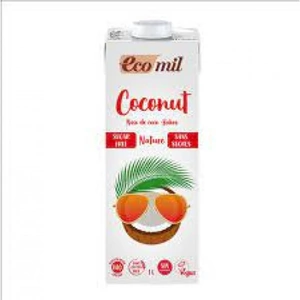 Ecomil Organic Coconut No Sugar - 1ltr (Case of 6) (6 minimum)