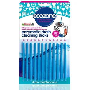 Ecozone Enzymatic Drain Cleaning Sticks - Fragrance Free 12 Sticks
