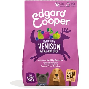 Edgard and Cooper Dry Dog Food Venison & Free Run Duck 1kg (Case of 6) (2 minimum)