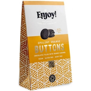 Enjoy! Orange Caramel Chocolate Buttons - 96g (6 minimum)