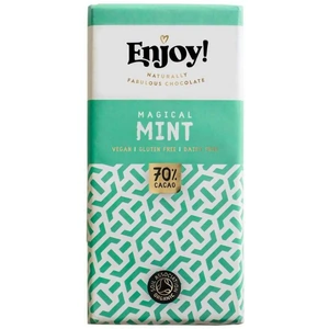 EnJoy! Raw Chocolate Enjoy Raw Choc Mint Chocolate Bar - 70g x 12