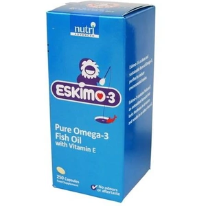 Eskimo 3 Pure Omega - 3 Fish Oil With Vitamin E 250 Capsules