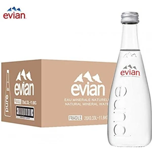Evian Evian Mineral Water - Glass Bottle - 750ml x 12