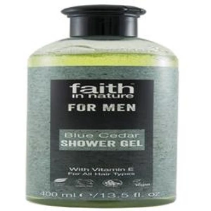 Faith in Nature Faith For Men Blue Cedar Shower Gel/Foam Bath 400ml
