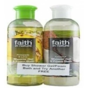 Faith in nature Faith Pineapple Lime & Coconut Shower Gel (Banded) - 250ml x2