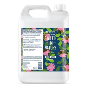 Faith In Nature Hand Wash Wild Rose 5ltr